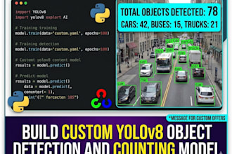 build custom yolov8 object detection and counting model