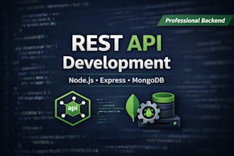 build a rest API using nodejs express and mongodb