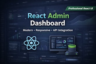 build a react admin dashboard with API integration