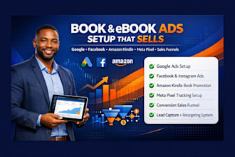 setup amazon google ebook facebook ads kindle book meta pixel sales funnel