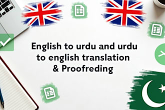 do professional english to urdu translation and urdu proofreading