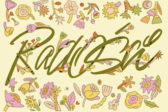 create a custom illustrated lettering artwork