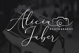 design modern photography, travel, and signature logo for your brand