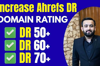 increase ahrefs dr, domain rating dr 70 plus