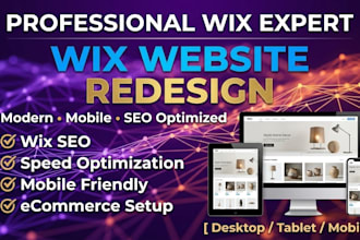 redesign your wix website into a modern responsive and SEO friendly site