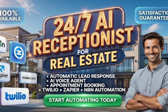 build ai receptionist for real estate lead capture and appointment booking