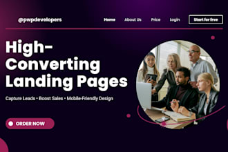 high converting landing page and lead generation design