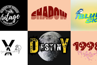 logo design custom hand lettering ,typography,retro vintage, t shirt