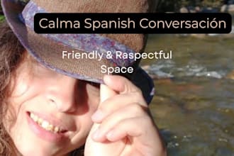 offer a calm and supportive spanish conversation