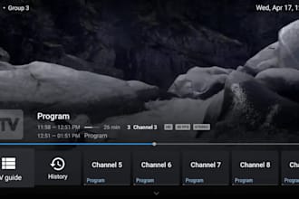 develop custom iptv, android app, samsung lg, tizen for multi device with panel