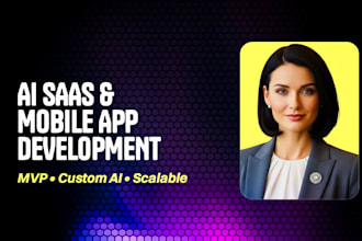 develop an ai mobile app, saas platform and custom ai software
