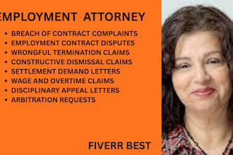 handle wrongful termination, wage claims and employment contract disputes