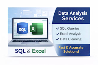 do sql queries,excel data analysis and data cleaning