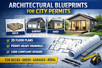 design deck, porch, patio construction plan for city permit