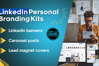 design a linkedin personal branding kits or branding style
