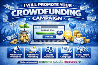 do crowdfunding promotion on indigogo gofundme kickstarter fundraising