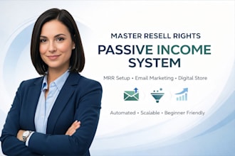 boost master resell rights, email marketing for passive income and store setup