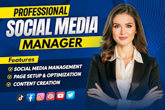 be your social media marketing manager and content creator