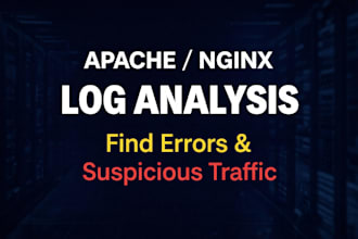 analyze apache or nginx logs for errors and suspicious traffic