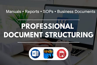 perfectly format structure your manuals, reports, sop, corporate word documents