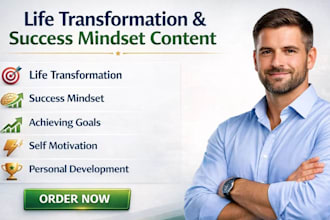 coach you on life transformation success mindset achieving goals self motivation