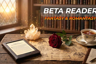 beta read your fiction, thriller or romance book