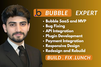 build bubble io web app, bubble saas, mvp and website as expert bubble developer
