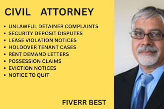 handle eviction proceedings,rent disputes,lease violations and unlawful detainer