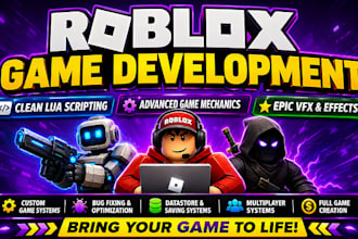 create professional roblox game development with advanced lua scripting