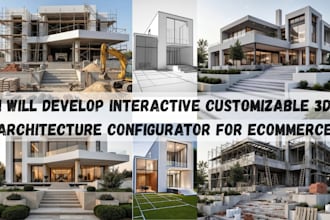 develop interactive customizable 3d architecture configurator for ecommerce