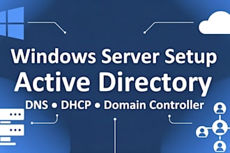 install n configure win server, active directory, dns, dhcp, domain controller