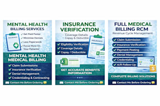 handle mental health billing, insurance verification, and claims management