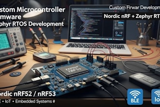 program custom micocontroller firmware with zephyr rtos for nordic nrf
