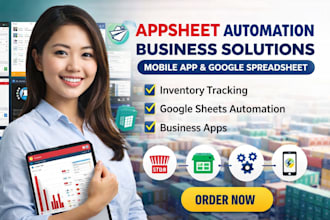appsheet mobile app google spreadsheet automation inventory tracking business