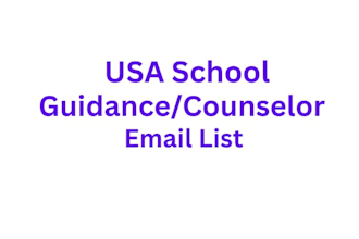 provide you 10k school guidance and counselor email list