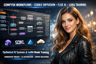 create comfyui workflow stable diffusion sdxl flux lora training ai influencer