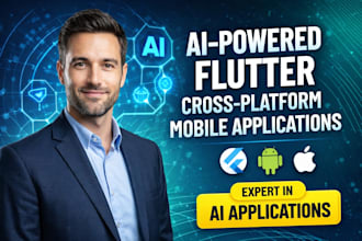 make ai powered mobile app, android app, IOS mobile app, flutter app development