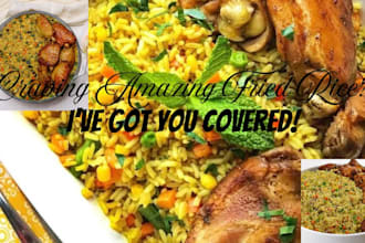 prepare fried rice with premium ingredients