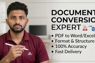 convert PDF to word, excel, or google docs with  accuracy