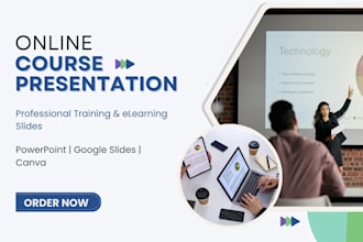 design engaging course presentation slides and training powerpoint