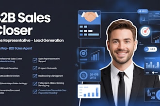 sales closer sales representative lead generation sales rep b2b sales agent