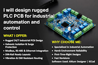 design rugged plc pcb for industrial automation and control design
