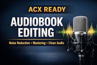 master and edit your audiobook to acx standards