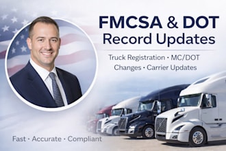do truck registration and change fmcsa company name authority, dot mc details