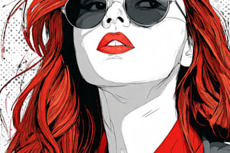do comic style potrait design