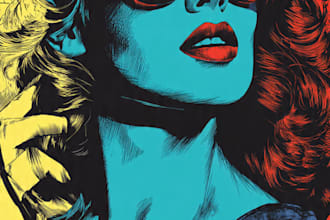 make pop art or comic style portrait
