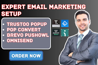 setup email marketing brevo popup