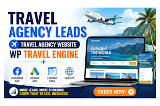 generate travel agency leads, build travel website wp travel engine motopress