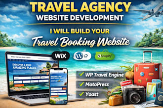 build travel agency website, travel booking website wp travel engine motopress
