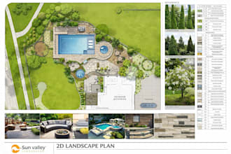 design architectural site plan, landscape plan and plot plan